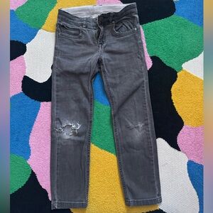 Stella McCartney Kids Charcoal Distressed Skinny Jeans